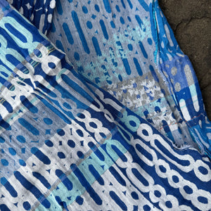 Anselme Jacquard Scarf in Outremer by Letol