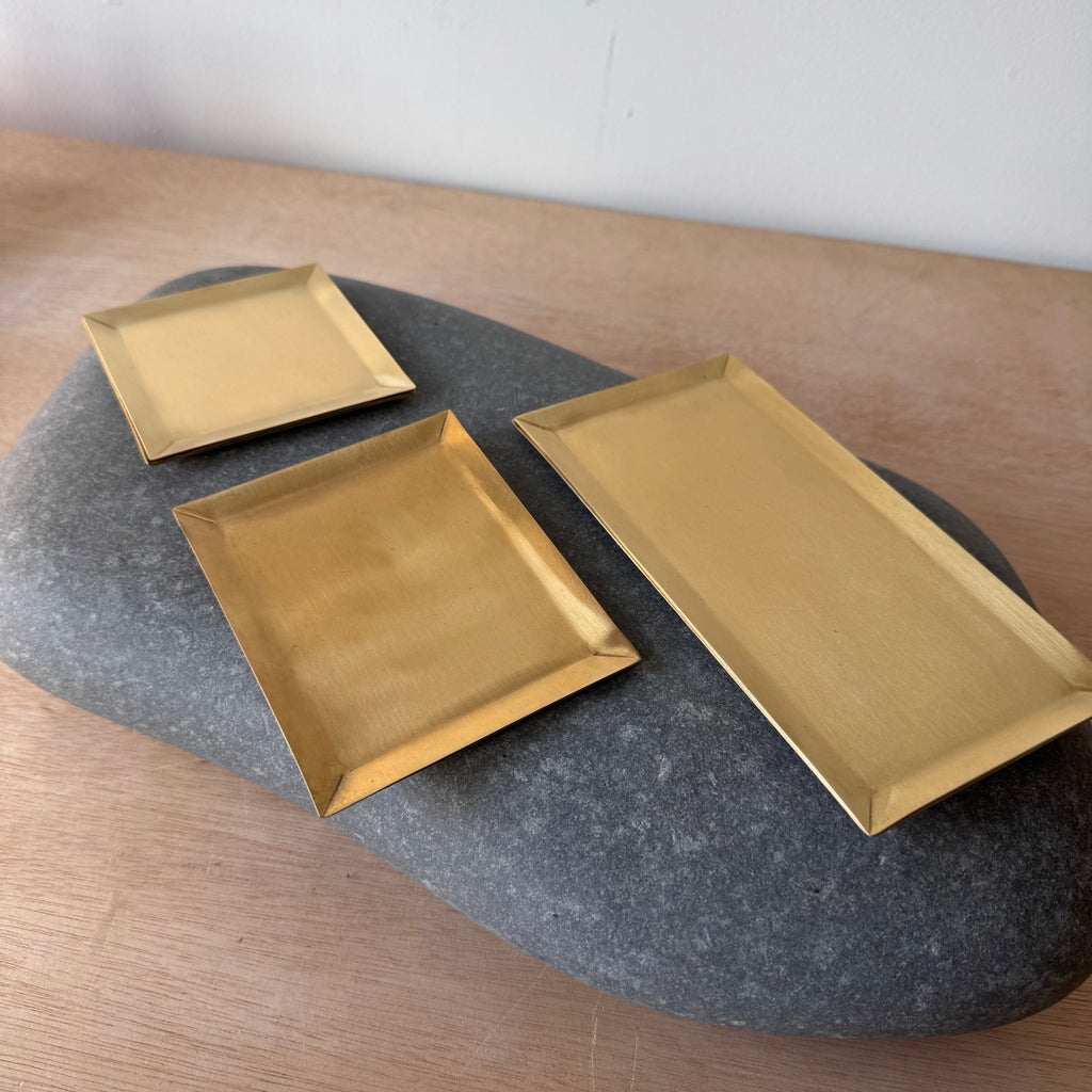 Hand-Forged Brass Plates from Fog Linen