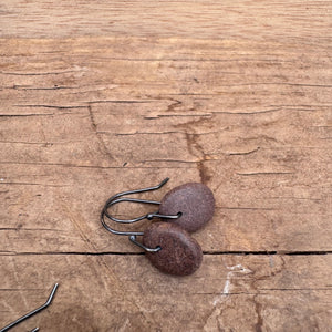 Simple Stone Earrings by Lakestone Jewelry