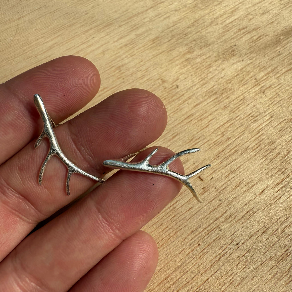 Mini Dendritic Earrings by Bryan Hansen Metals