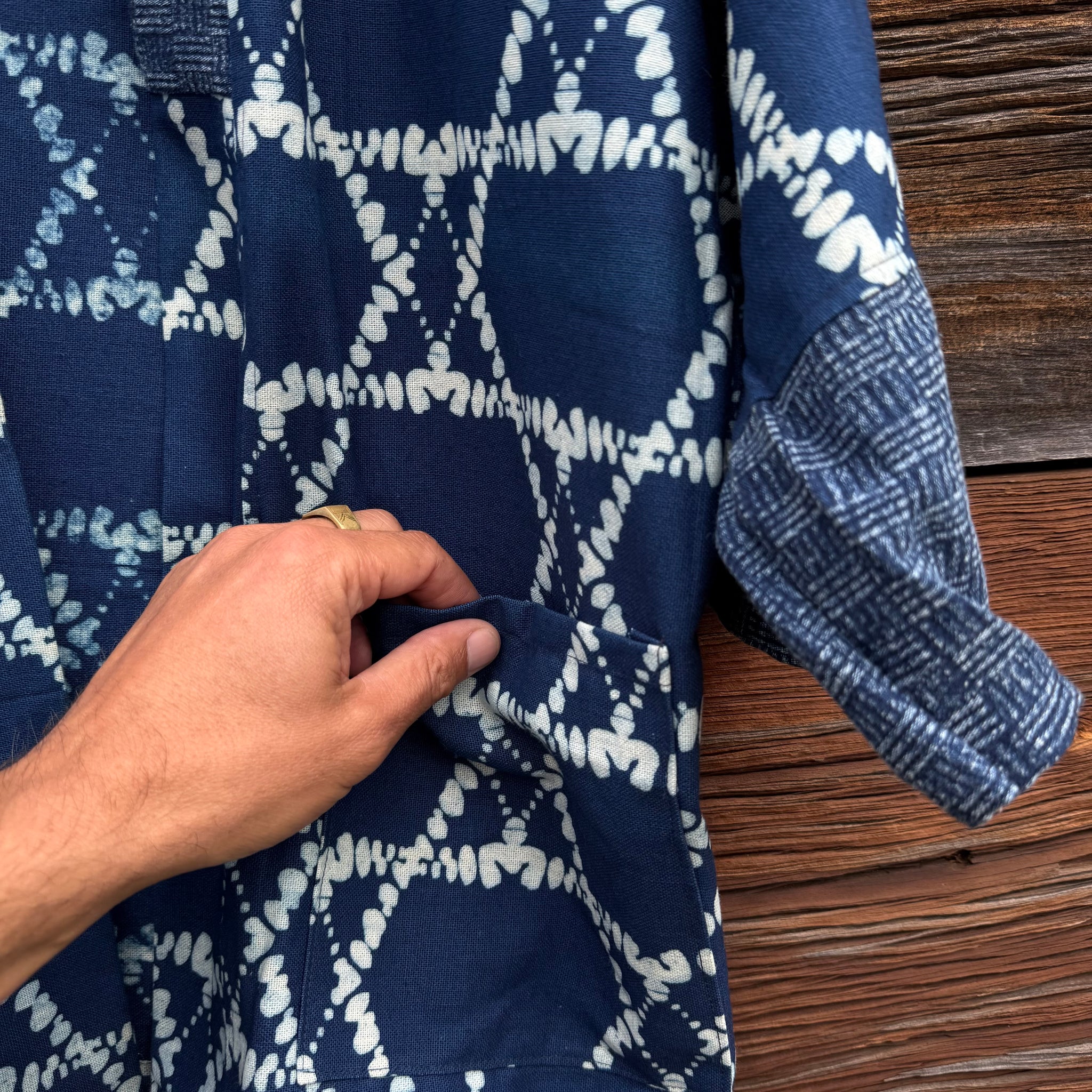 Indigo Happy Kimono 11 by Belle Waera