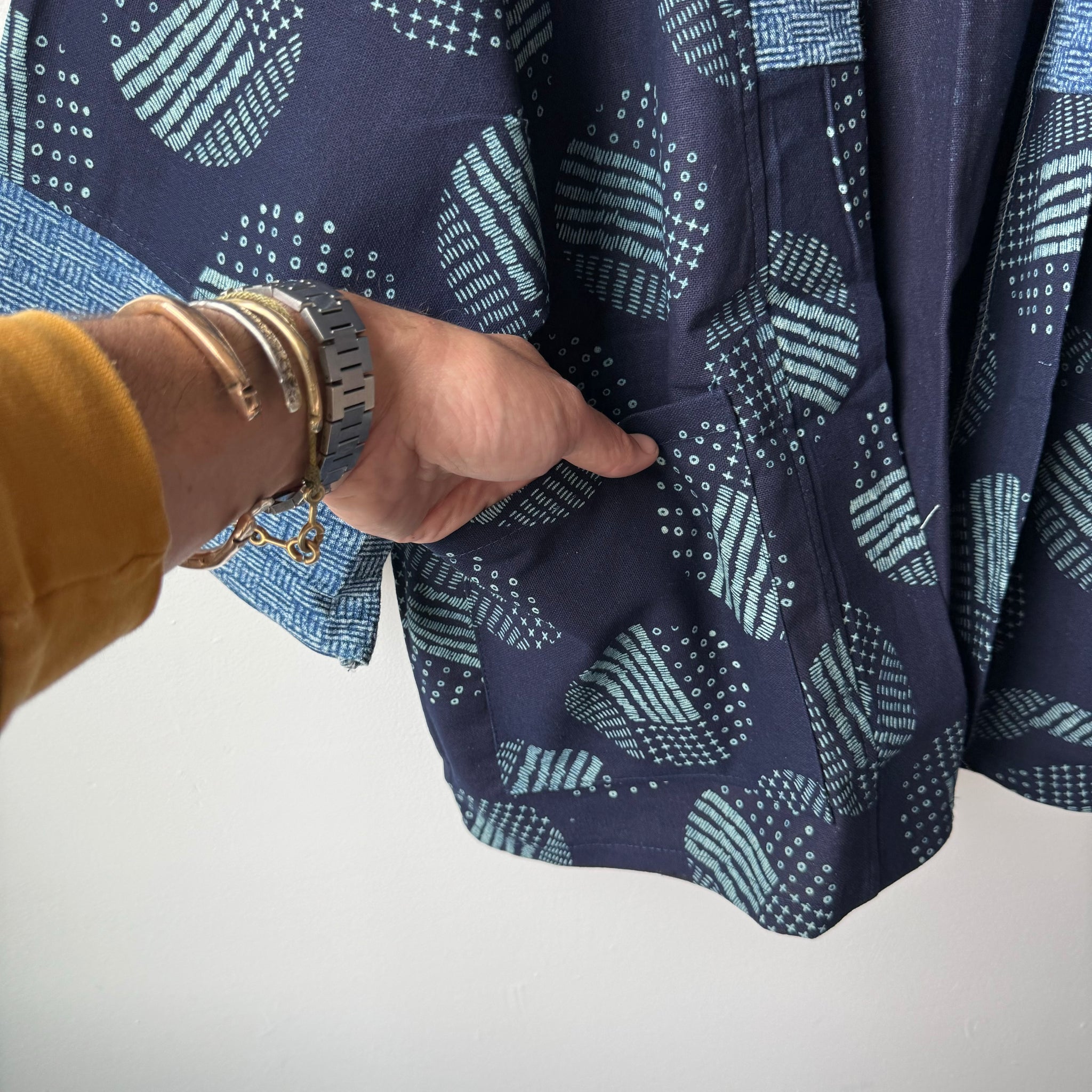 Indigo Happy Kimono 12 by Belle Waera