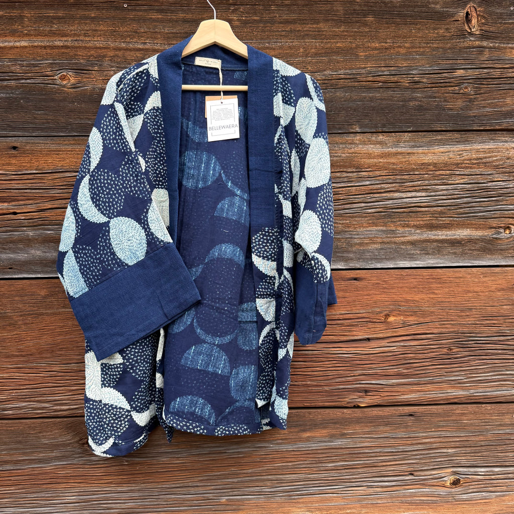 Indigo Happy Kimono 13 by Belle Waera