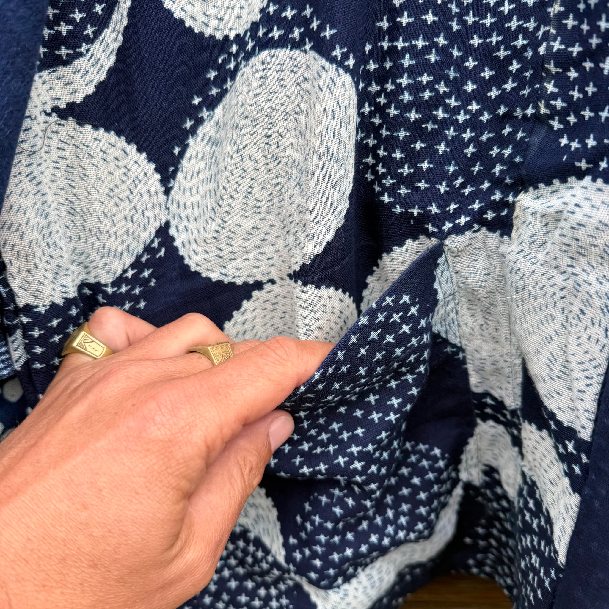 Indigo Happy Kimono 13 by Belle Waera