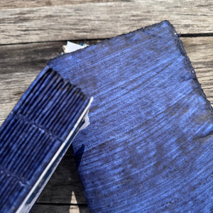 Indigo Night Hand Stitched Cotton Rag Paper Notebook by Lamali Paris