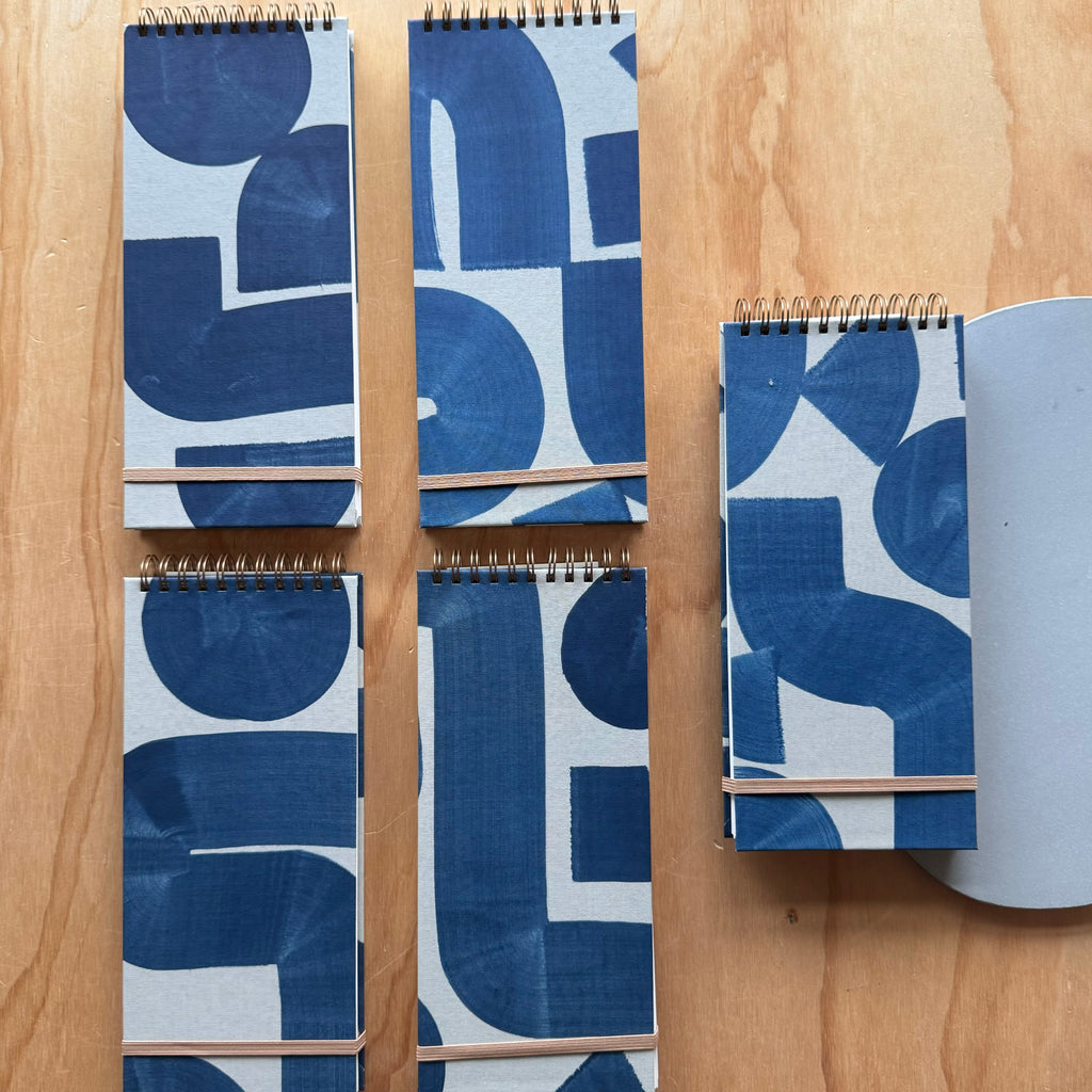 Indigo Slim Ruled Notebook by Moglea