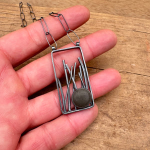 In the Grasses Necklace by Lakestone Jewelry