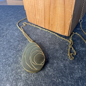 Kitsugi Pod Charm Necklace by Mulxiply