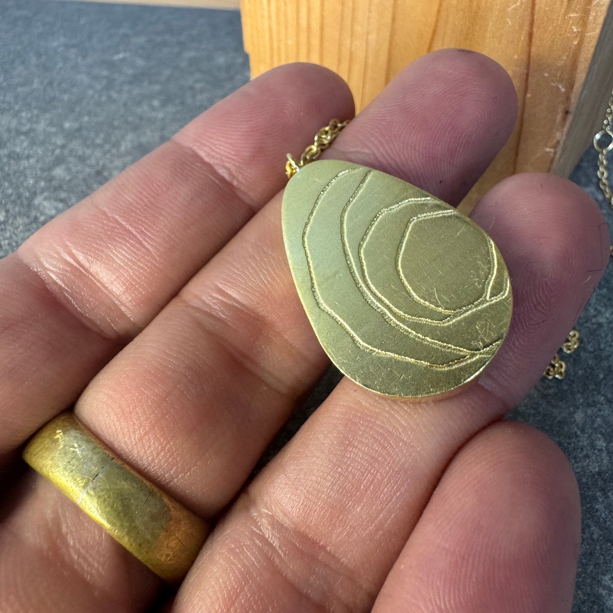 Kitsugi Pod Charm Necklace by Mulxiply