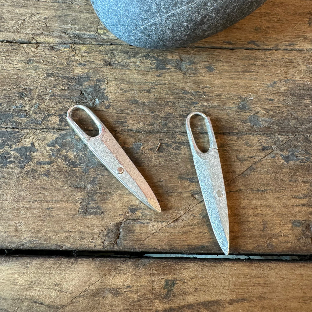 Knife Edge Hinge Earrings by Bryan Hansen Metals
