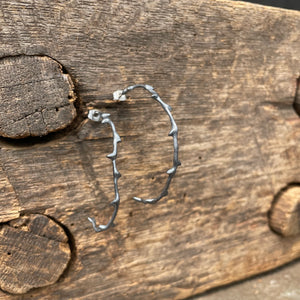 Large Branch Hoop Earrings by Blackwing Metals