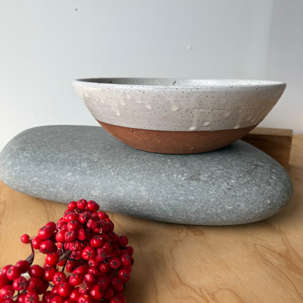 Large Flat Base Ceramic Bowl 3 by Adam Greutzmacher