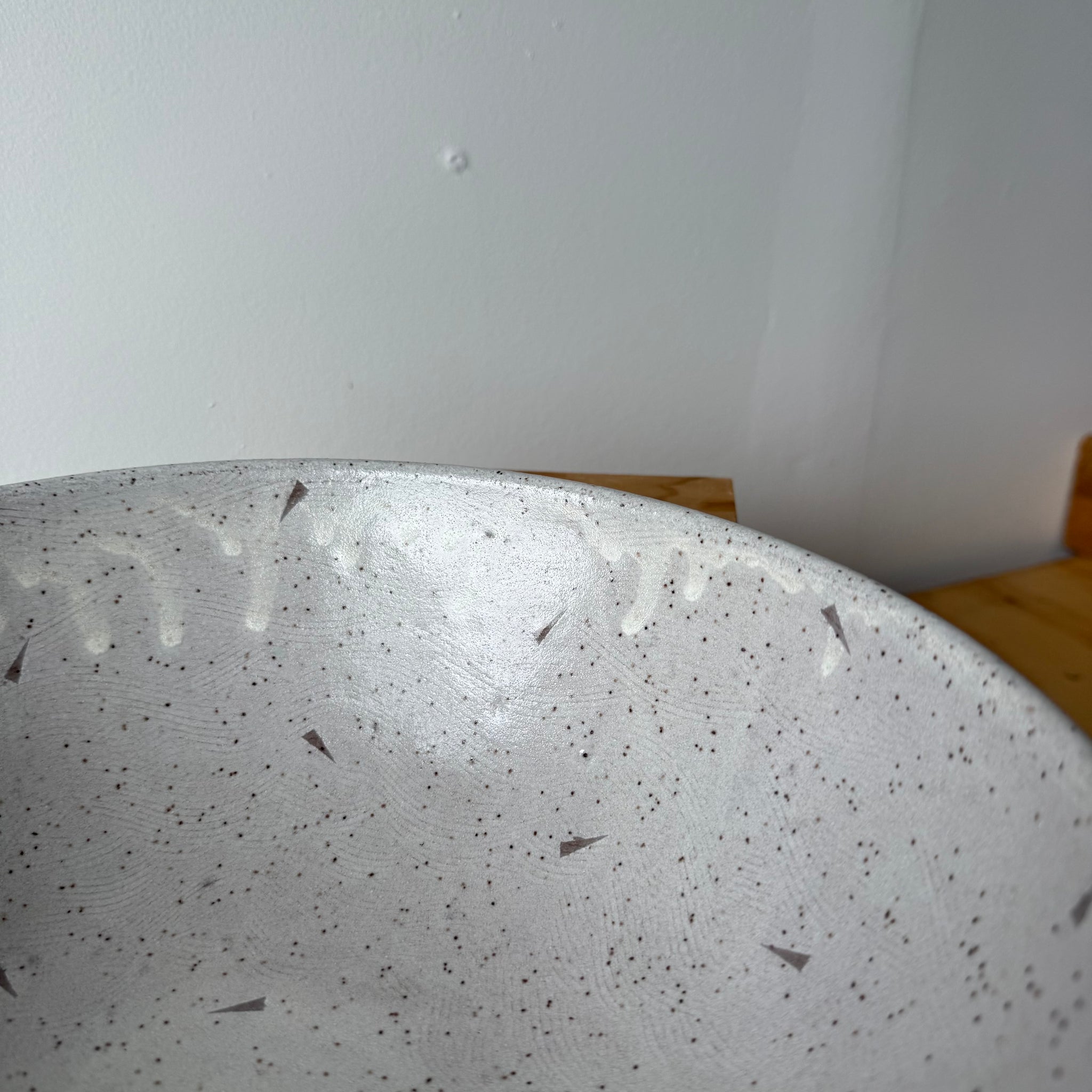 Large Flat Base Ceramic Bowl 3 by Adam Greutzmacher