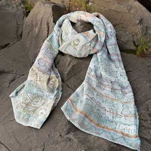 Leonce Jacquard Scarf in Kilimandjaro by Letol