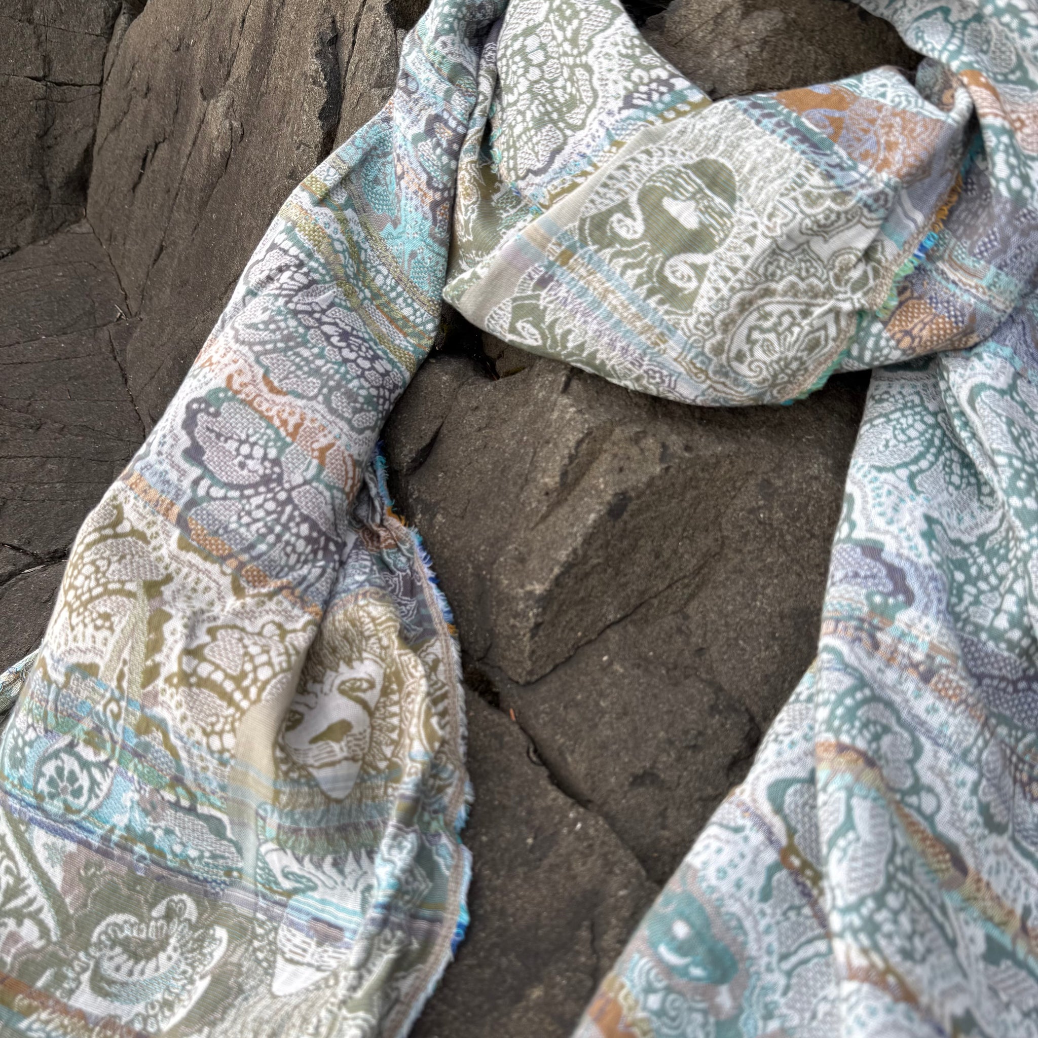 Leonce Jacquard Scarf in Kilimandjaro by Letol