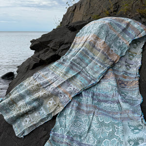 Leonce Jacquard Scarf in Kilimandjaro by Letol