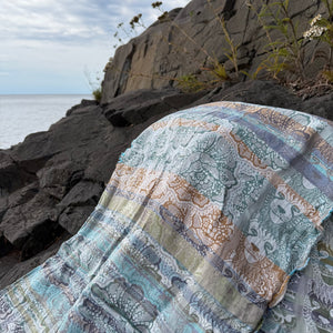 Leonce Jacquard Scarf in Kilimandjaro by Letol