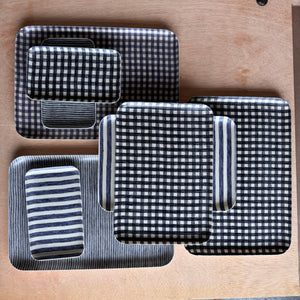 Linen Coated Trays by Fog Linen
