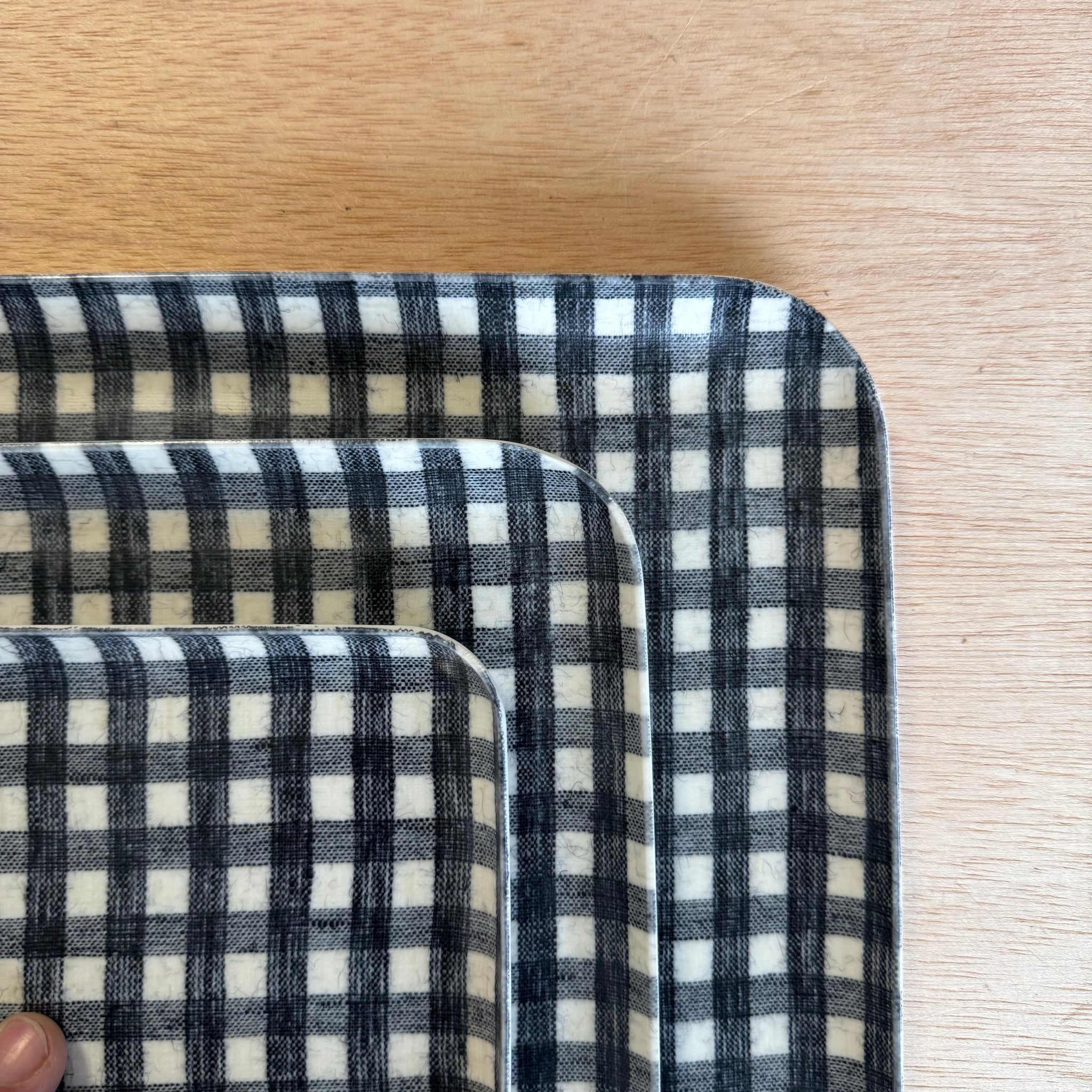 Linen Coated Trays by Fog Linen