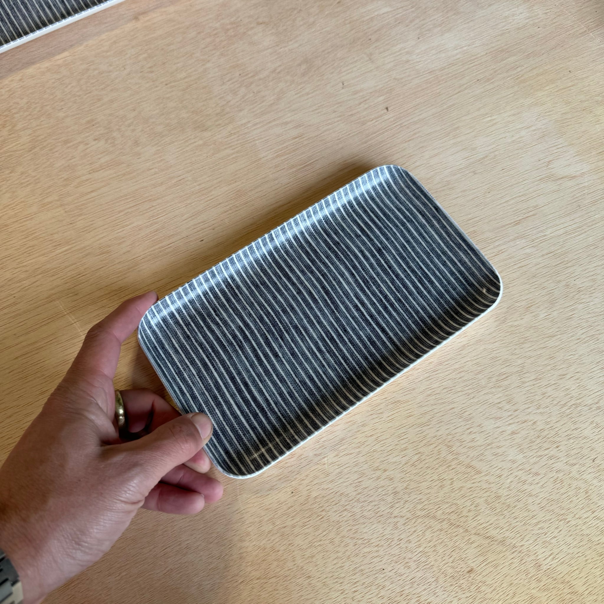 Linen Coated Trays by Fog Linen