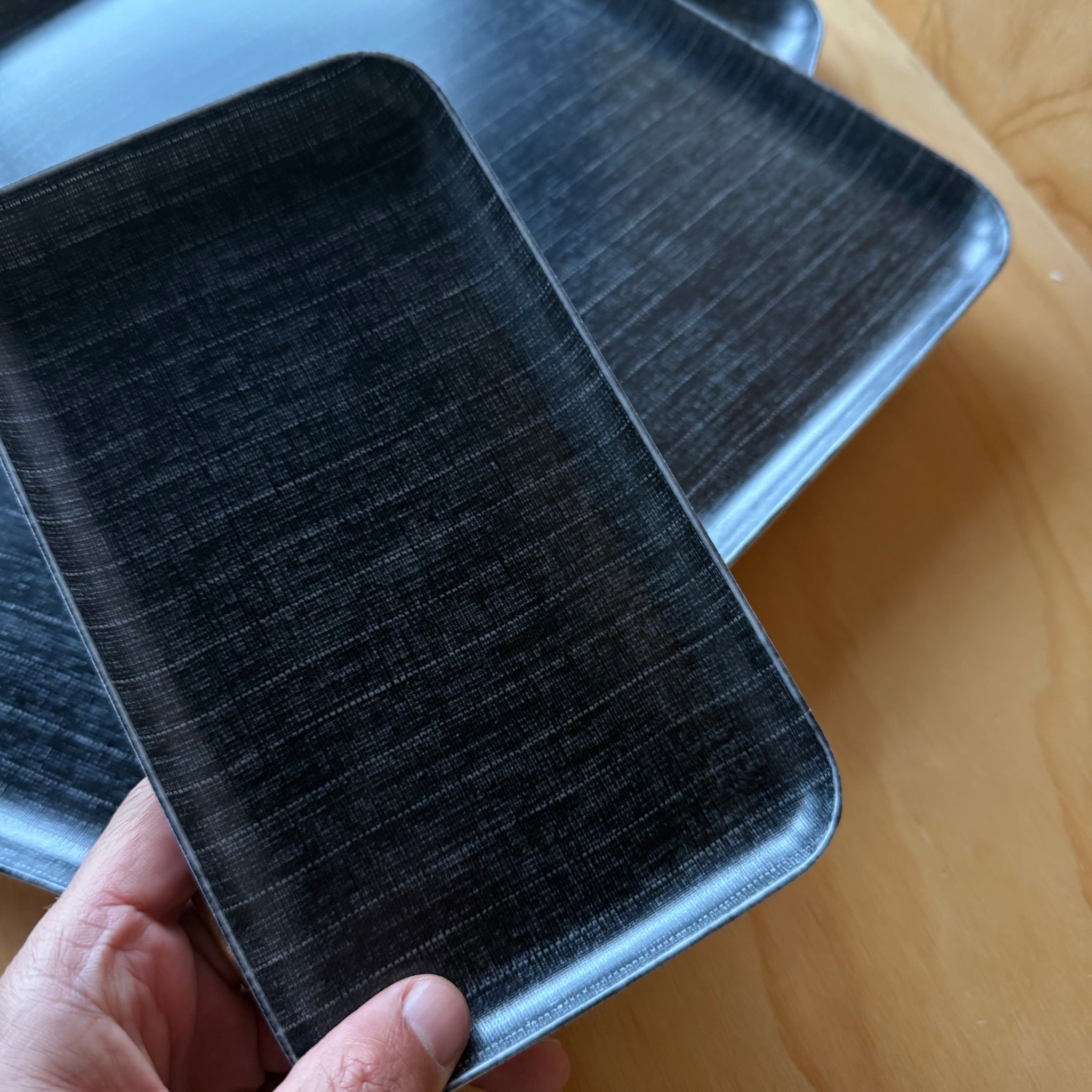 Linen Coated Trays by Fog Linen
