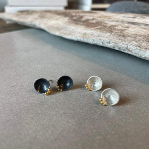 Little Bowl Post Earrings by Blacking Metals
