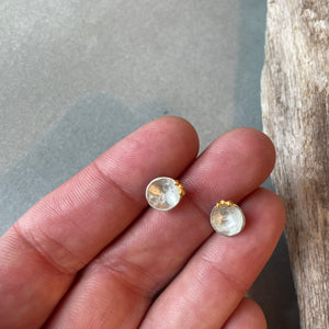 Little Bowl Post Earrings by Blacking Metals
