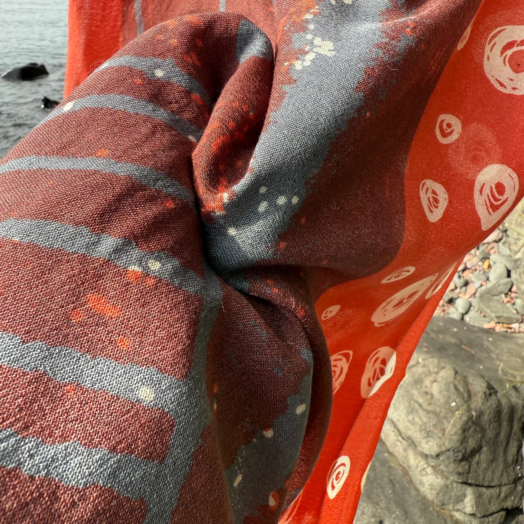 Mars Merino Scarf in Gale by Susy Pilgrim Waters
