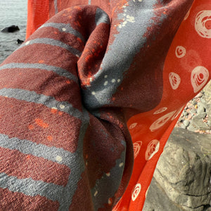 Mars Merino Scarf in Gale by Susy Pilgrim Waters