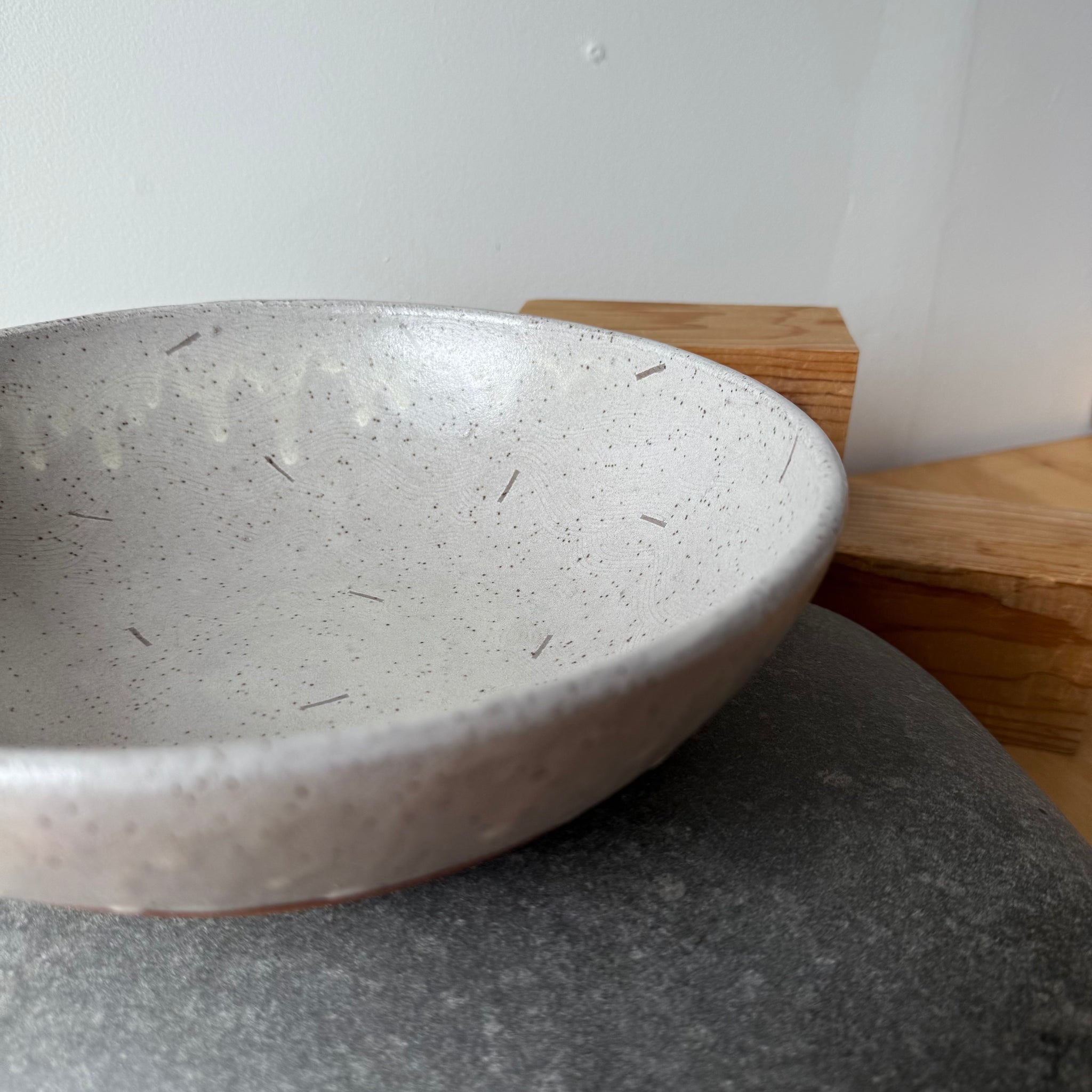 Medium Flat Base Ceramic Bowl 1 by Adam Greutzmacher
