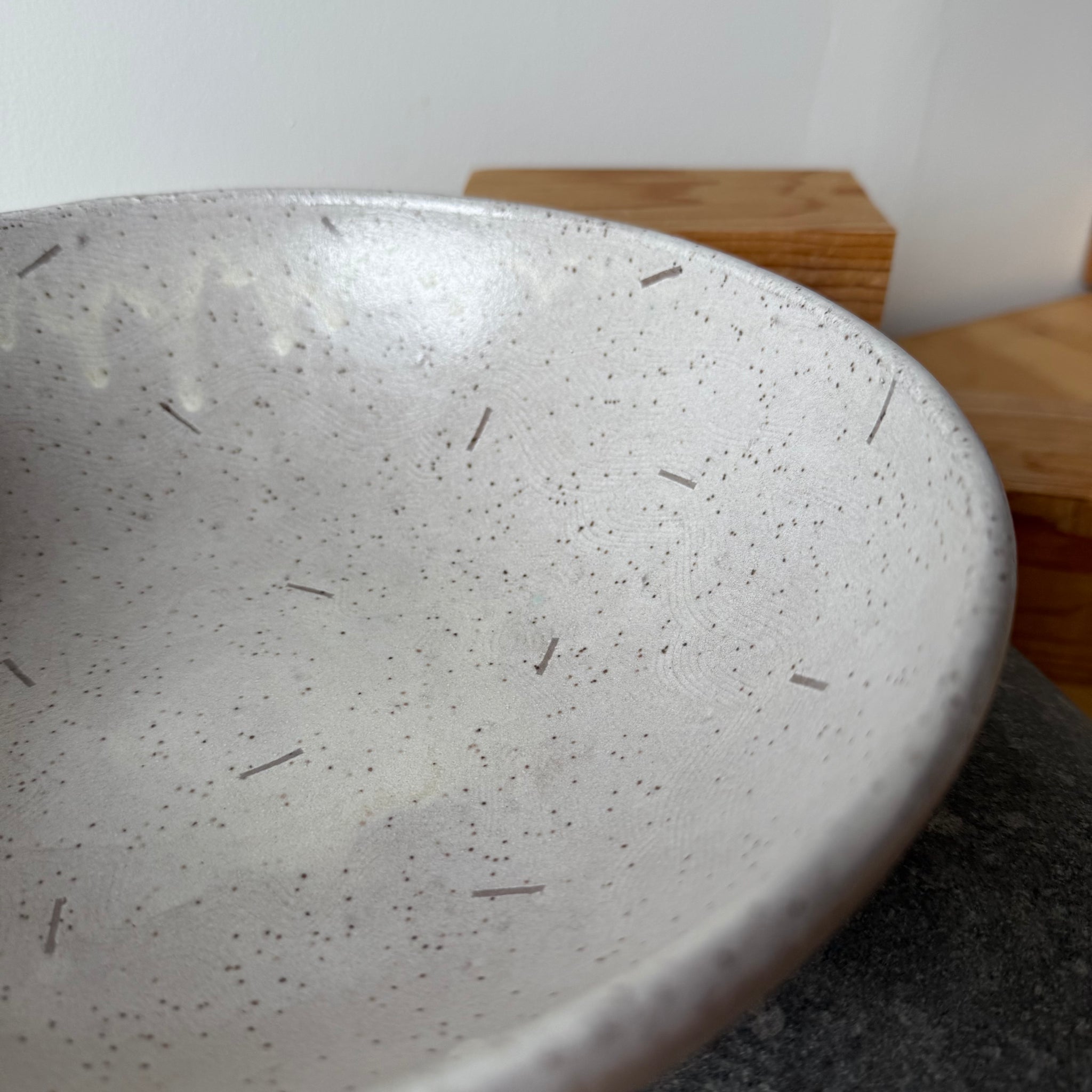 Medium Flat Base Ceramic Bowl 1 by Adam Greutzmacher