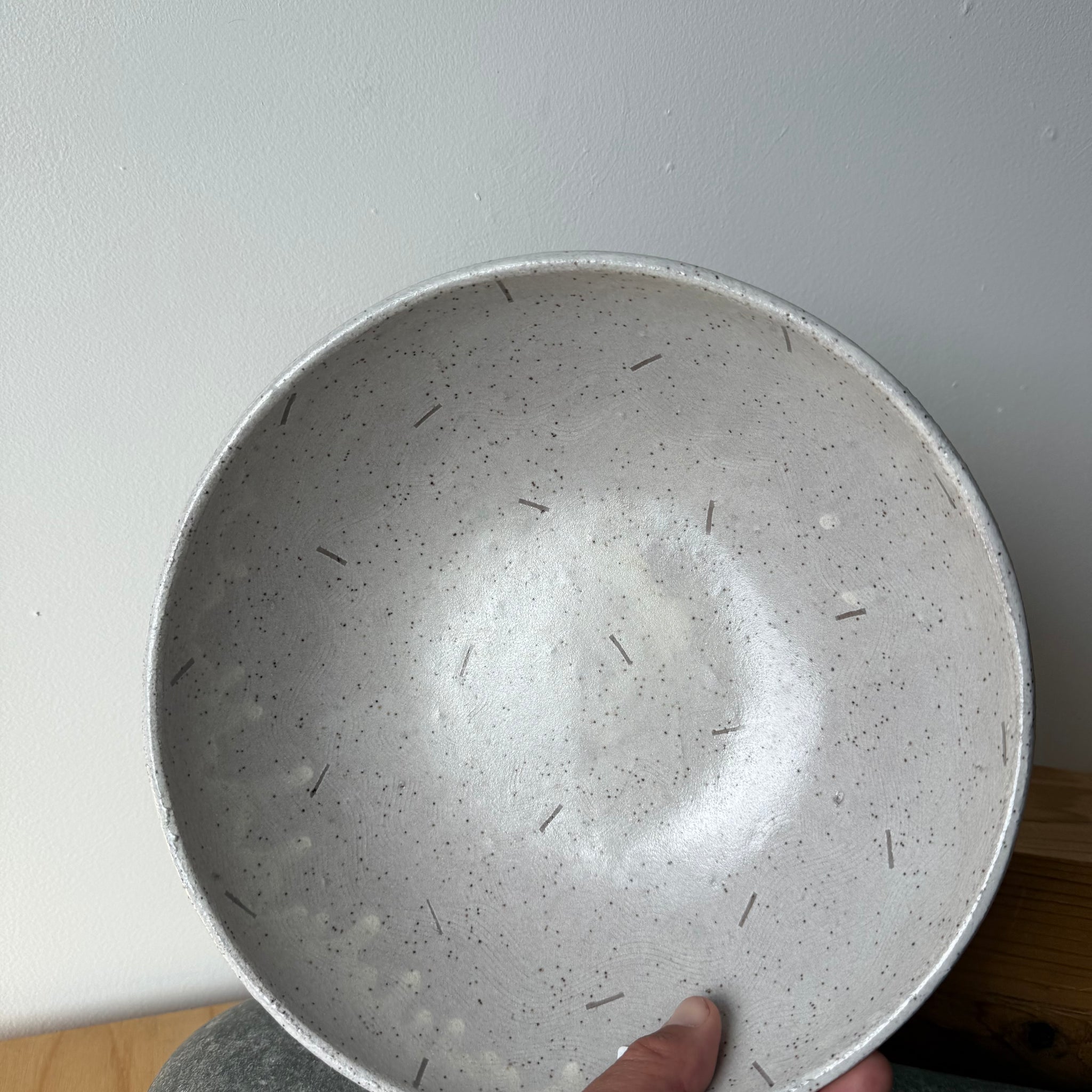 Medium Flat Base Ceramic Bowl 1 by Adam Greutzmacher