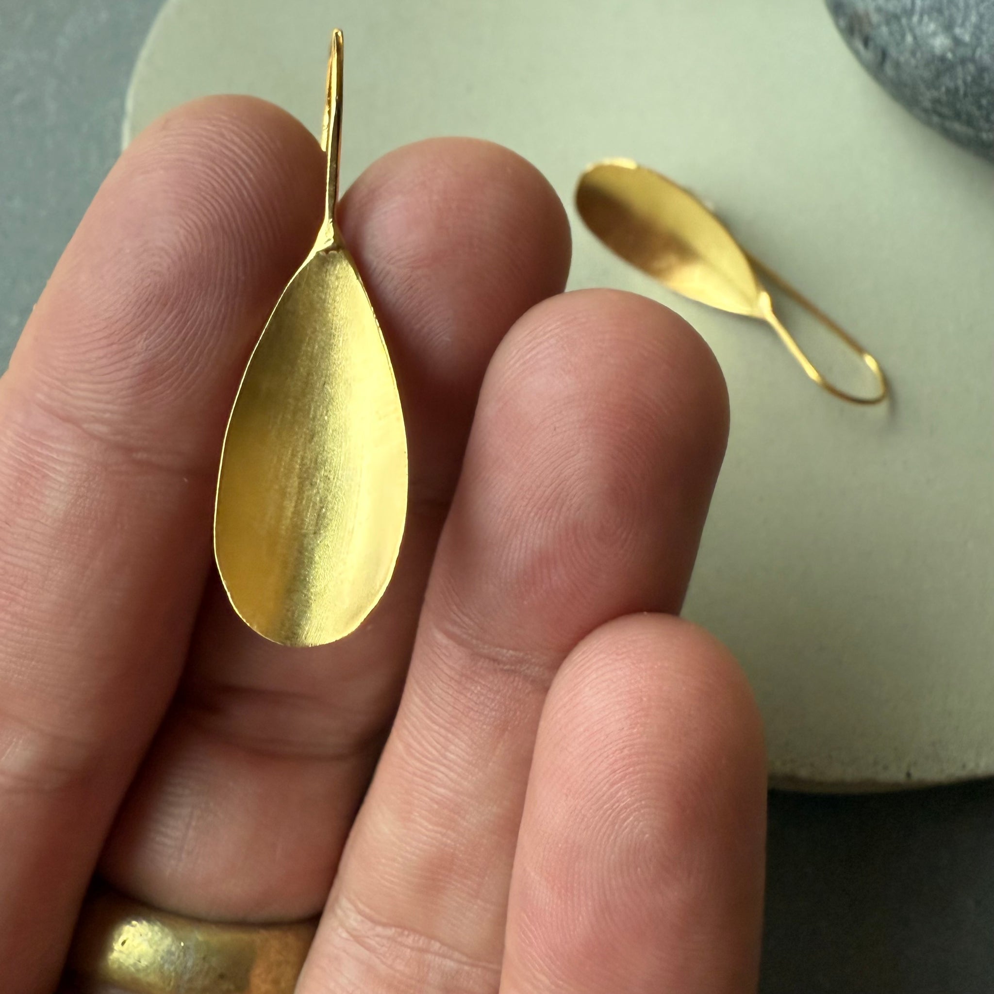 Medium Spoon Earrings by Eric Silva