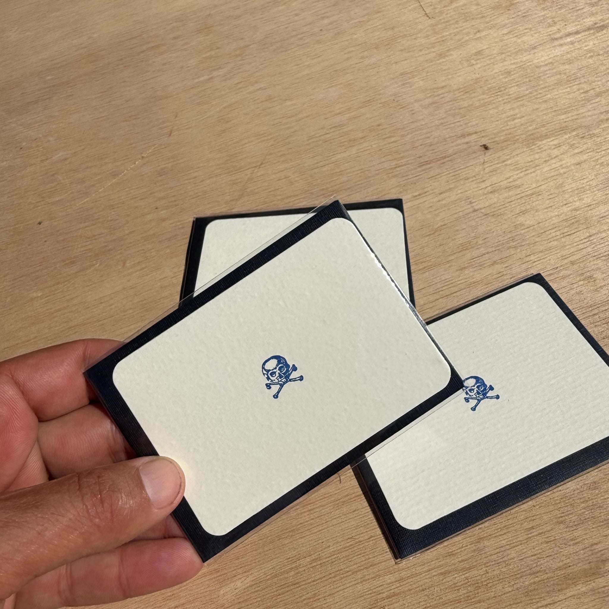Mini Card Skull by Le Typographe