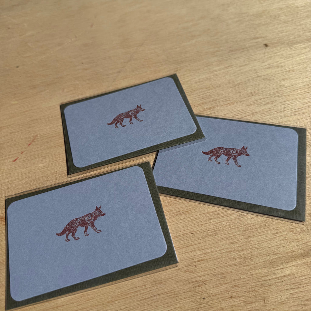 Mini Card Wolf by Le Typographe