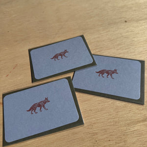 Mini Card Wolf by Le Typographe