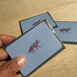 Mini Card Wolf by Le Typographe