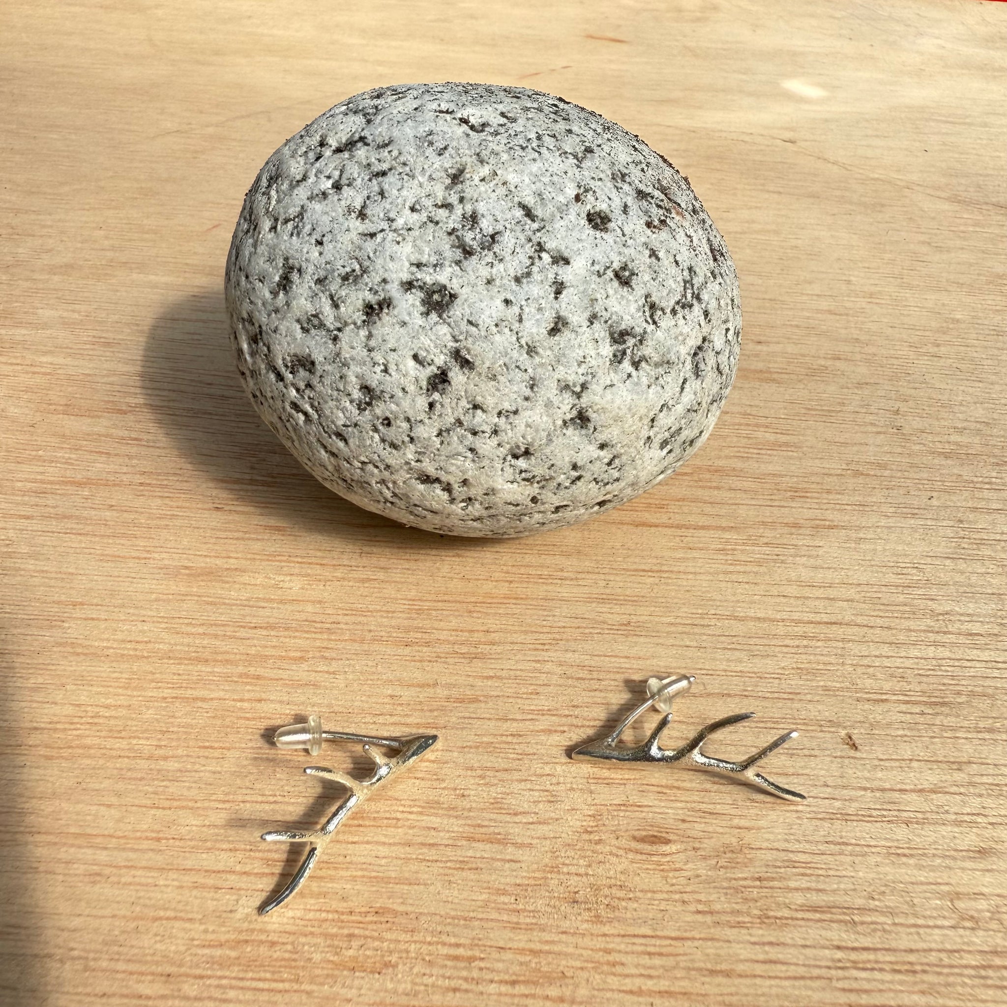 Mini Dendritic Earrings by Bryan Hansen Metals