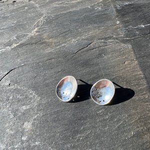 Mini Origin Stud Earrings in Sterling Silver by Mulxiply