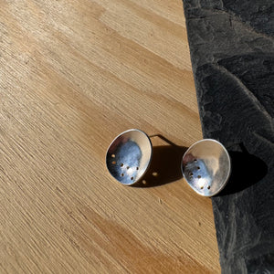 Mini Origin Stud Earrings in Sterling Silver by Mulxiply