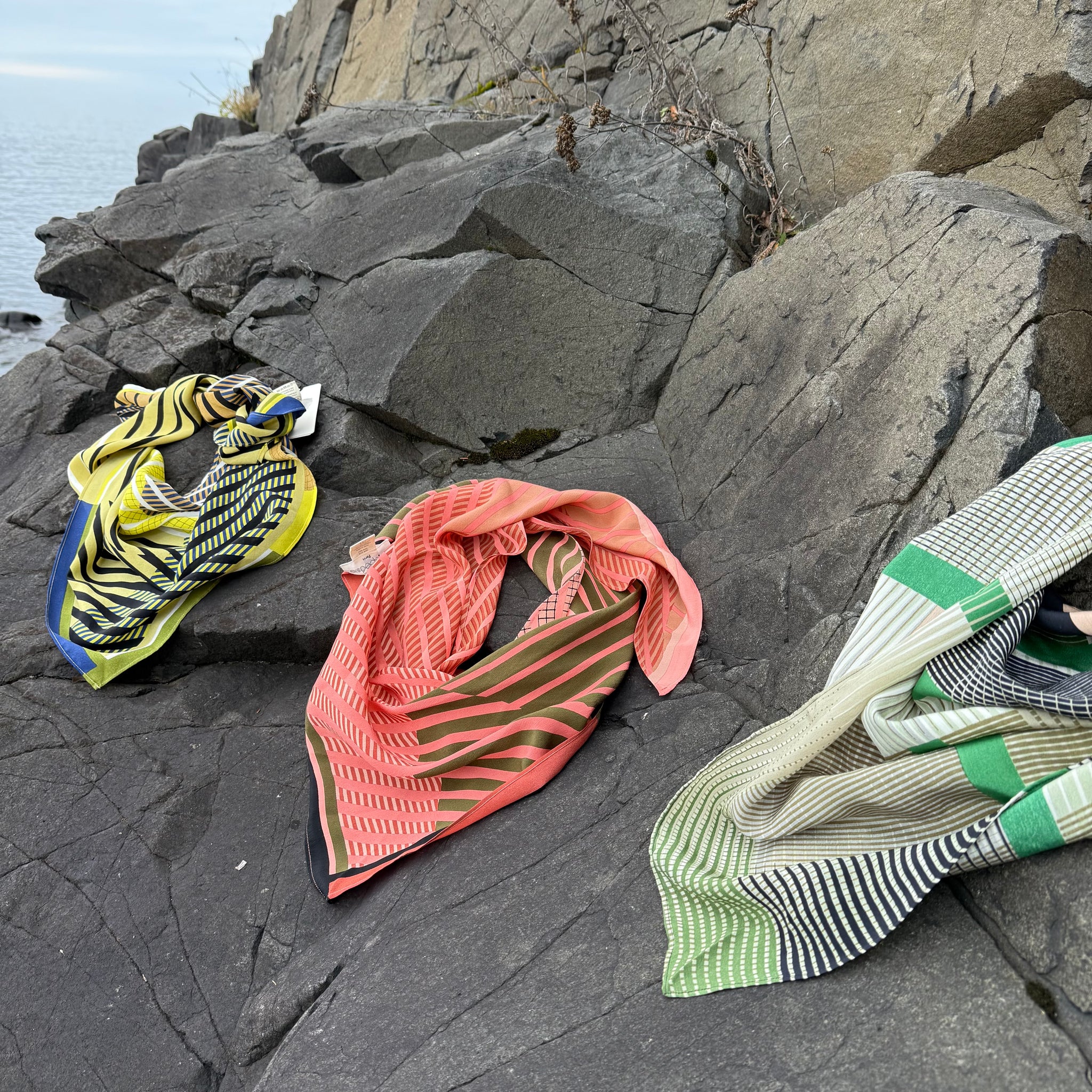 Oree and Prisme Silk Crepe Scarf by Mapoesie