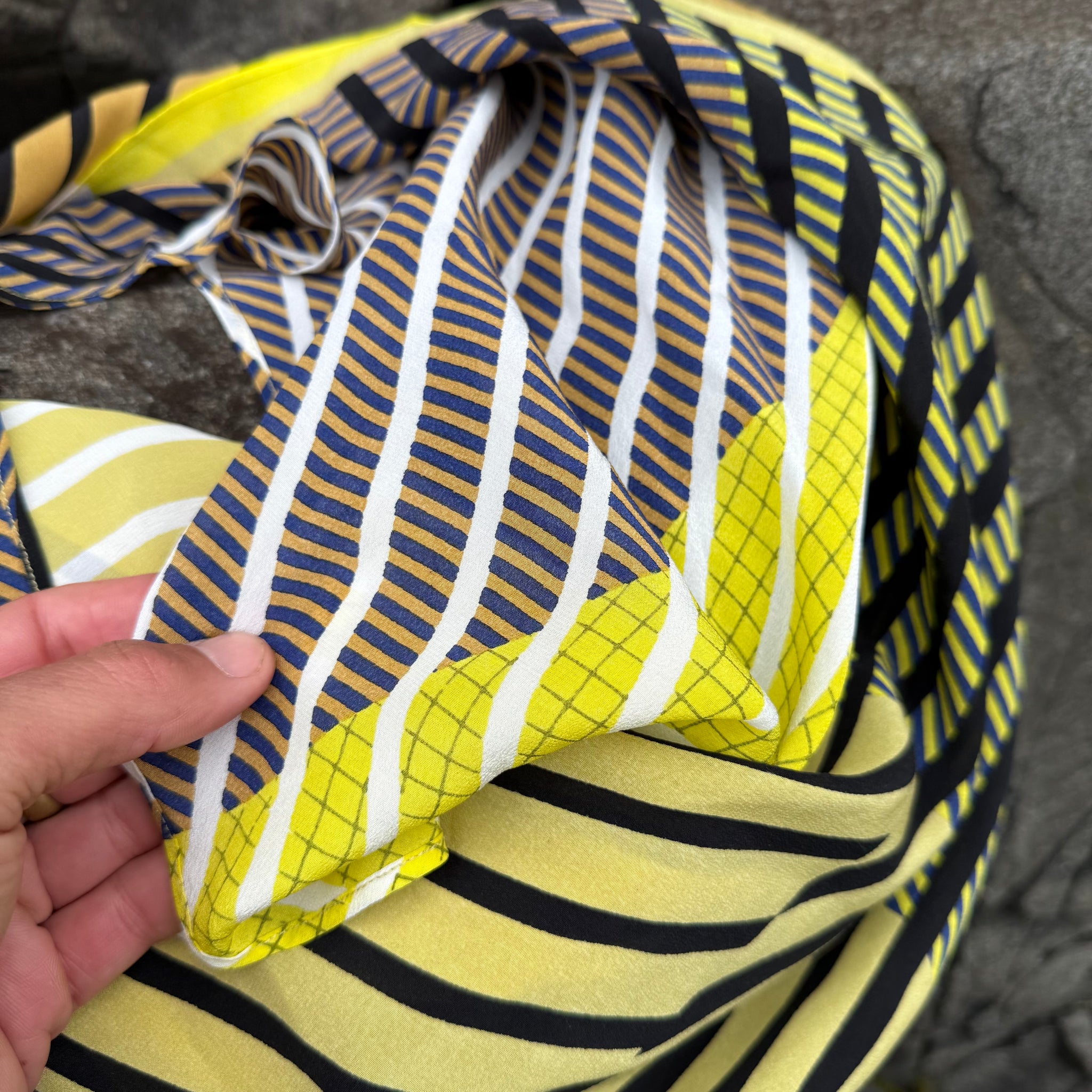 Oree and Prisme Silk Crepe Scarf by Mapoesie