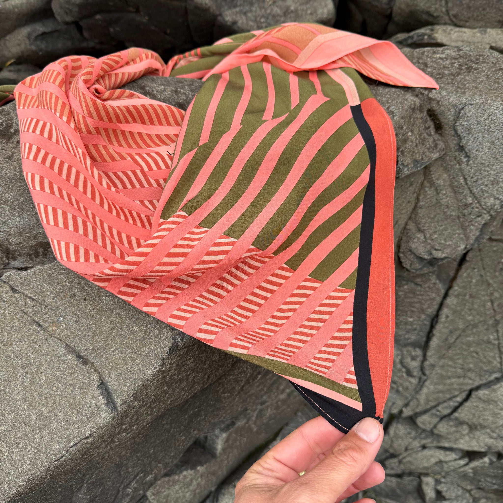 Oree and Prisme Silk Crepe Scarf by Mapoesie