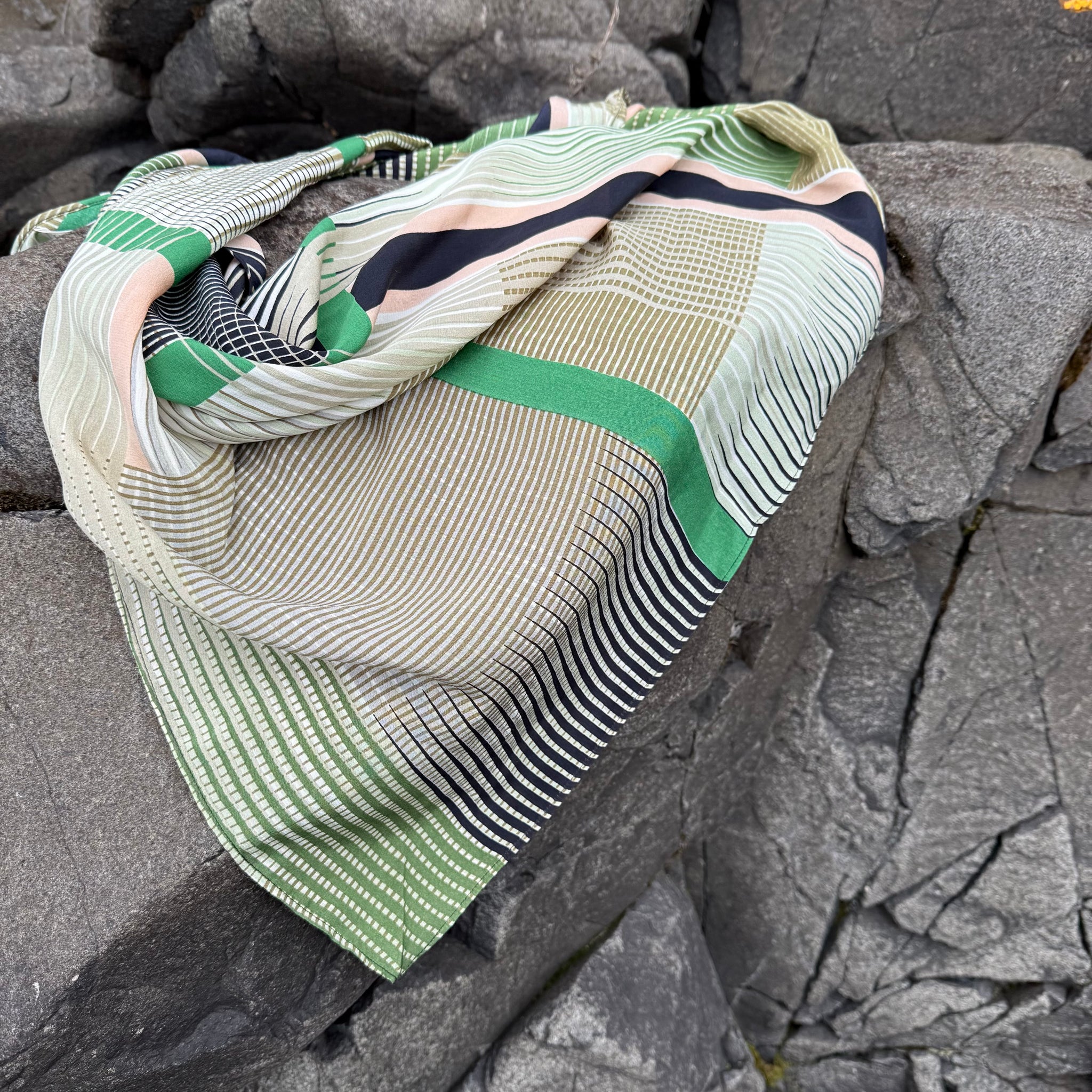 Oree and Prisme Silk Crepe Scarf by Mapoesie