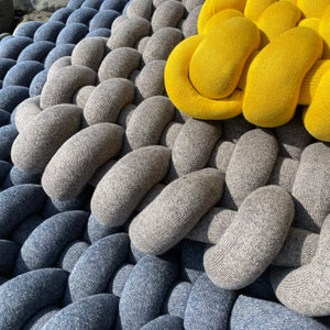 Organic Cotton Knotted Floor Cushion by Pink Lemonade