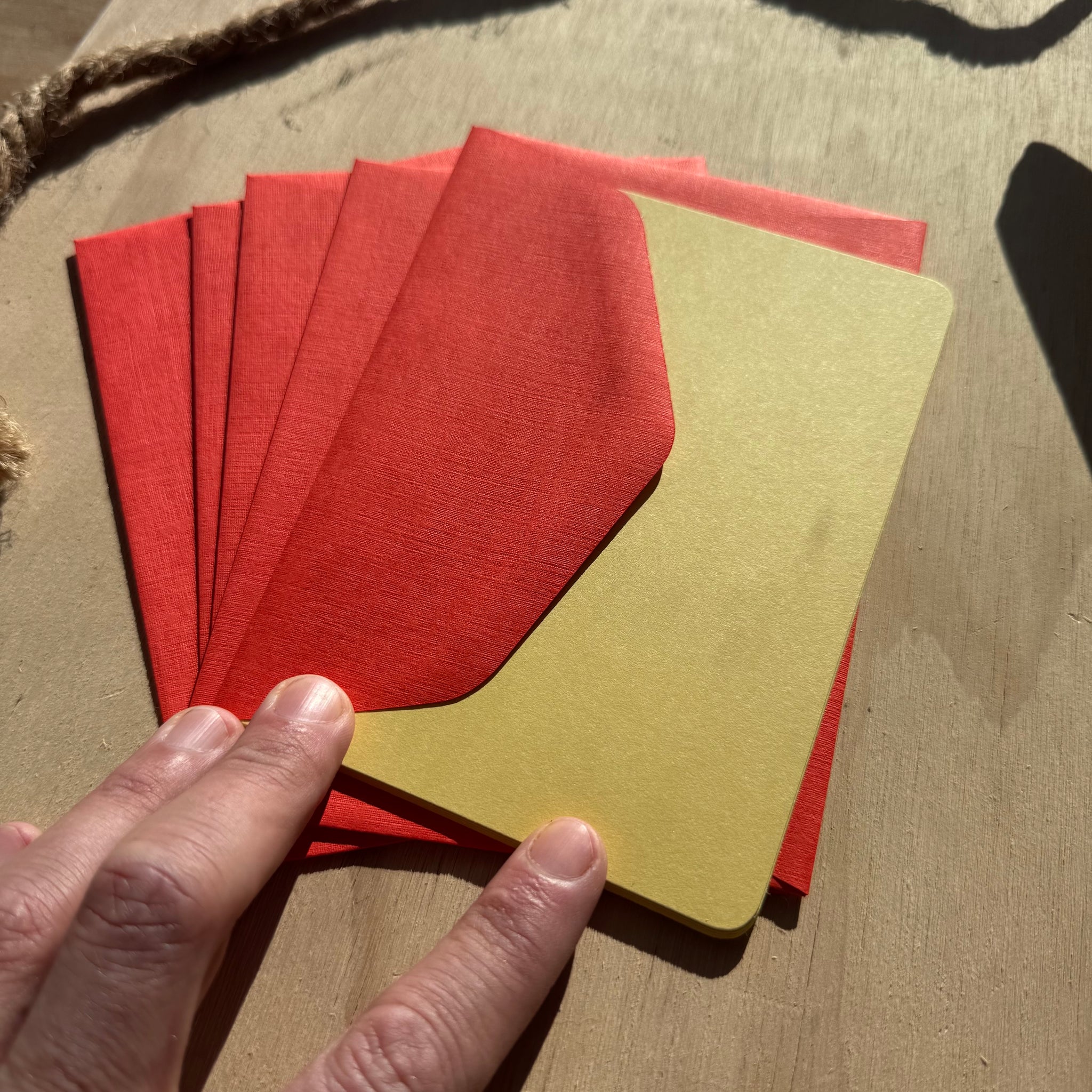 Pack of 5 A6 Cards and Envelopes by Le Typographe