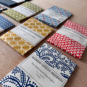 Packet of Ten Patterned Envelopes by Cambridge Imprint