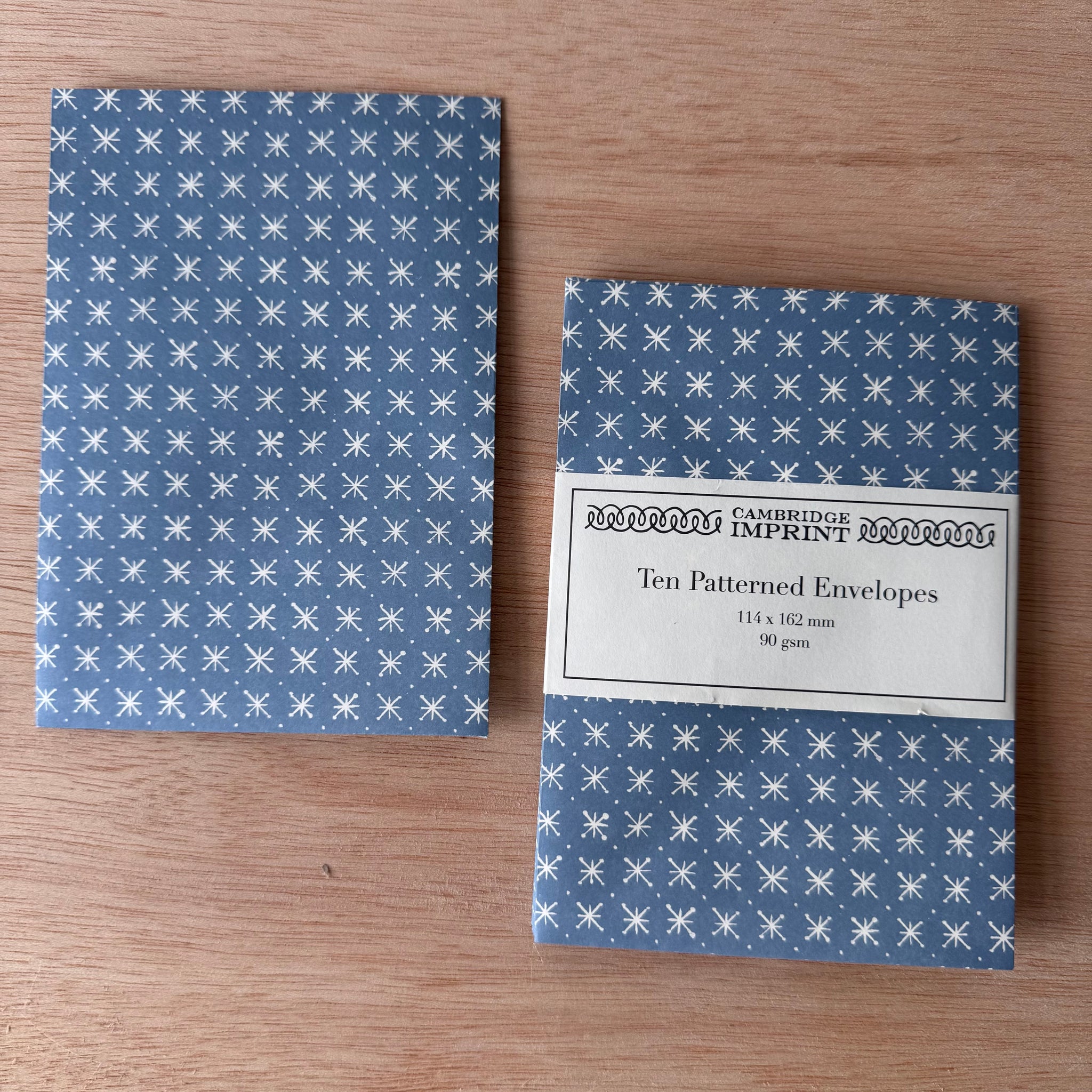 Packet of Ten Patterned Envelopes by Cambridge Imprint