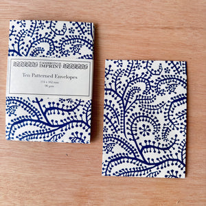 Packet of Ten Patterned Envelopes by Cambridge Imprint