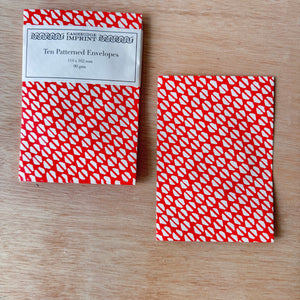 Packet of Ten Patterned Envelopes by Cambridge Imprint